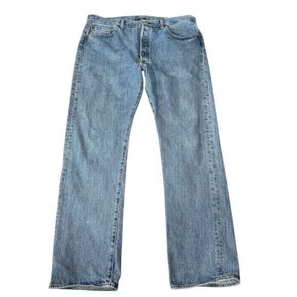 Levi's Other - Levi’s 501 Men’s Button‎ Fly Medium Wash Straight Leg Jeans Size 38X34